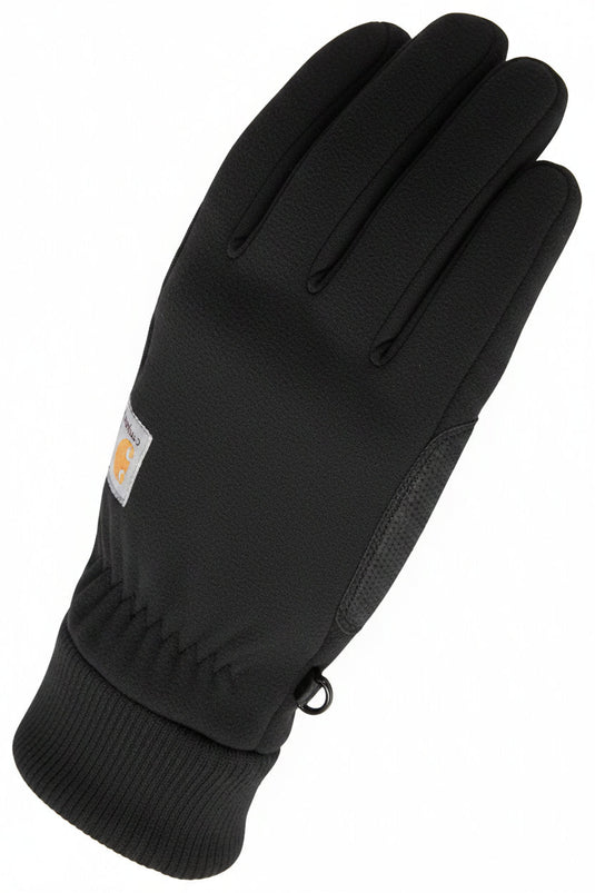 Carhartt Women's Wind Fighter Thermal-Lined Fleece Touch-Sensitive Knit Cuff Gloves Black WA622-BLK