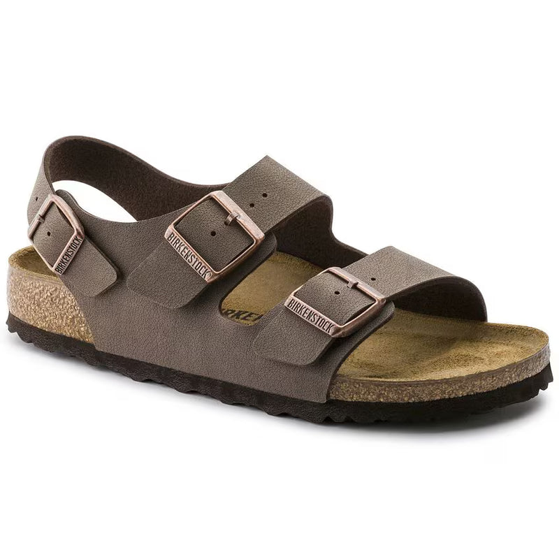 Load image into Gallery viewer, Birkenstock Unisex Milano BS Narrow Fit Sandals Mocca 0634503
