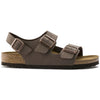 Birkenstock Unisex Milano BS Narrow Fit Sandals Mocca 0634503