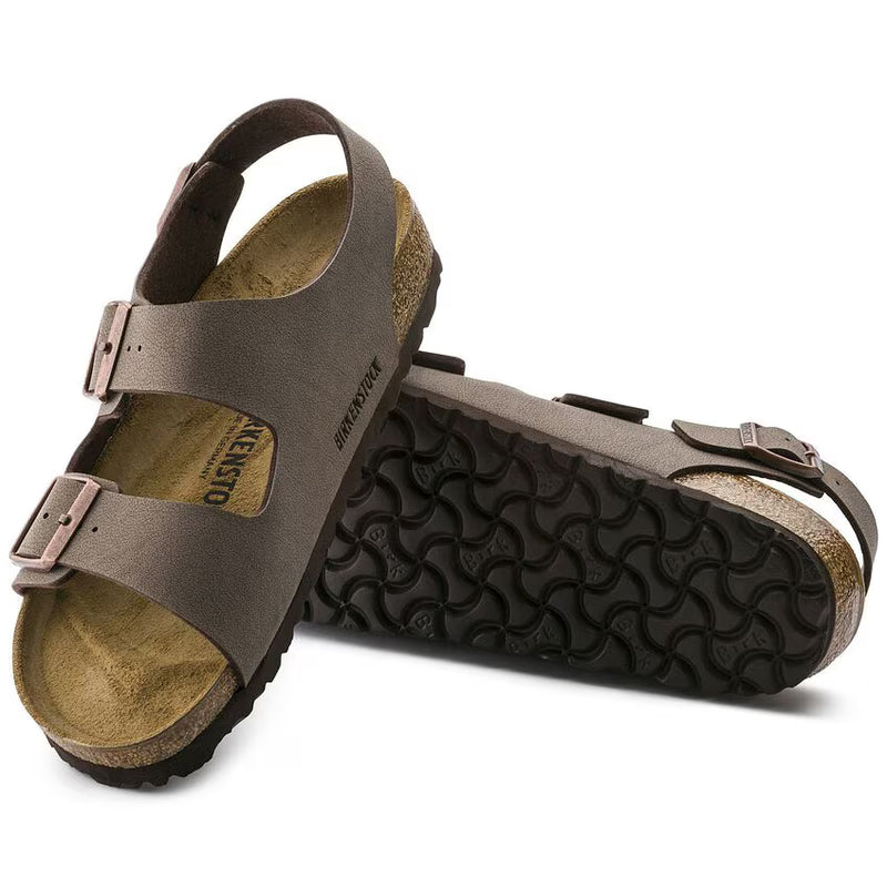 Load image into Gallery viewer, Birkenstock Unisex Milano BS Narrow Fit Sandals Mocca 0634503
