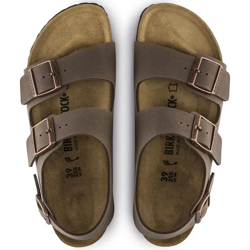 Load image into Gallery viewer, Birkenstock Unisex Milano BS Narrow Fit Sandals Mocca 0634503
