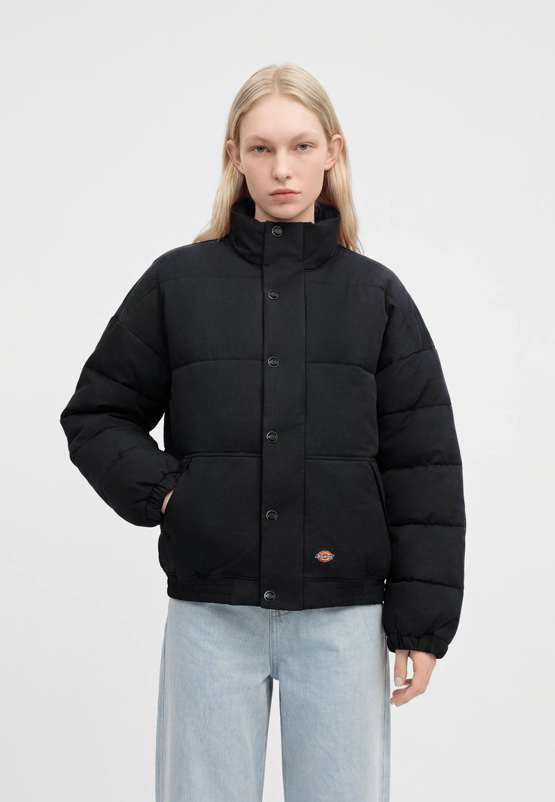 Load image into Gallery viewer, Dickies Women's Osino Puffer Jacket Black DK0A8DU2BLK1
