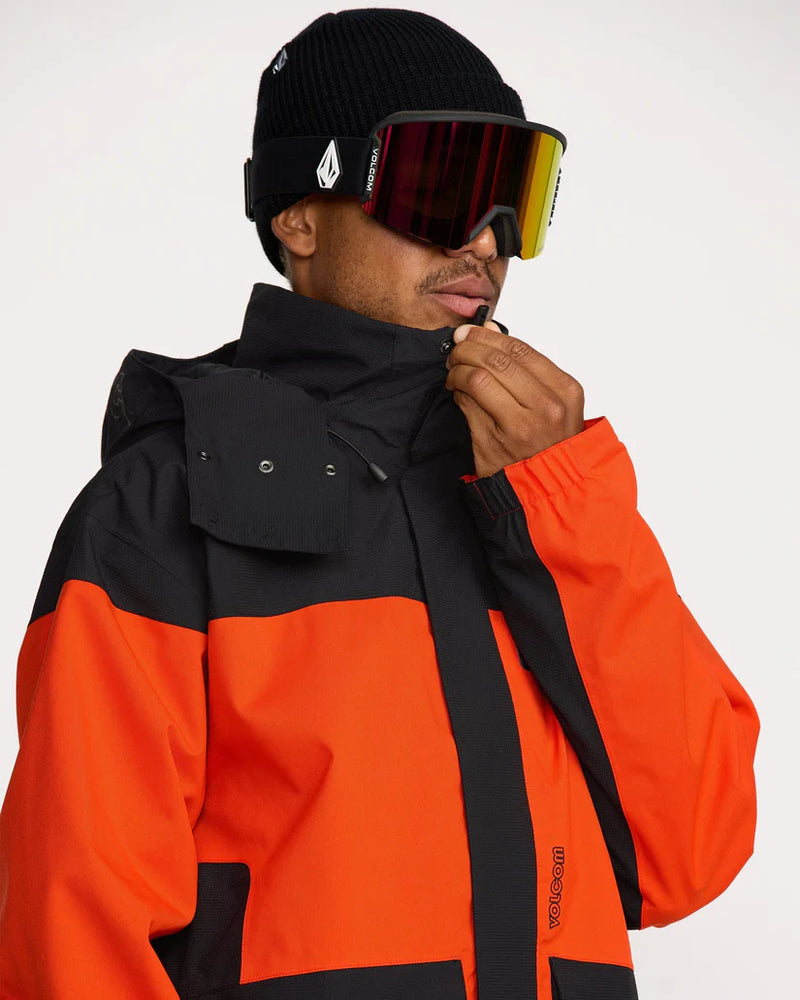 Load image into Gallery viewer, Volcom Men&#39;s Kleveland Snow Jacket Orange Shock G0652607-OSH
