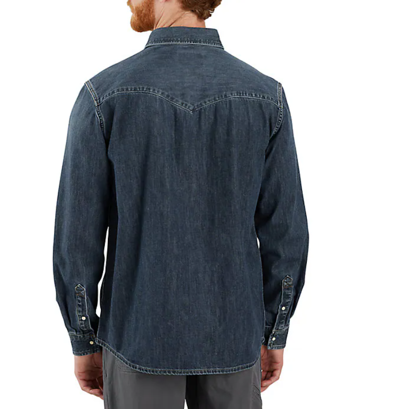 Load image into Gallery viewer, Carhartt Men's Montana Denim Relaxed LS Shirt Wyatt 106429-HK3
