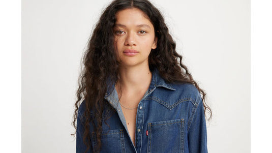 Levi's Women's Teodora Western Shirt Blue A72440007