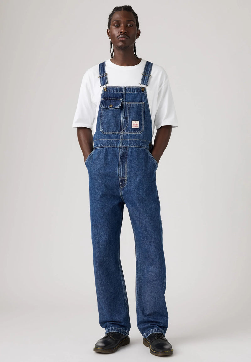 Load image into Gallery viewer, Levi's Men's Loose Overalls Jumpsuit Medium Wash 0057W0011
