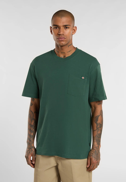 Dickies Men's Luray Pocket T-Shirt Pine Needle Green DK0A4YFCPIN1