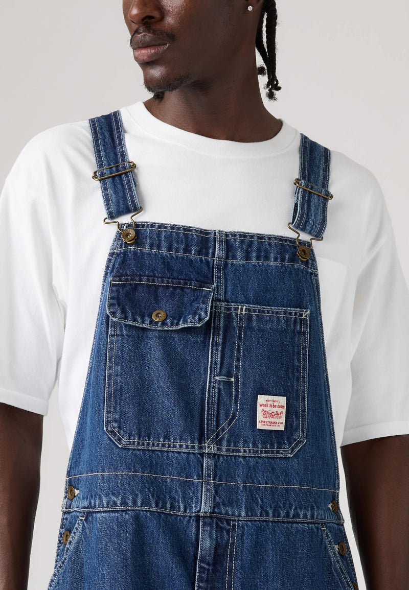 Load image into Gallery viewer, Levi's Men's Loose Overalls Jumpsuit Medium Wash 0057W0011
