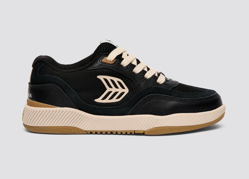 Load image into Gallery viewer, Cariuma Men&#39;s UBA Pro Black Suede And Mesh Light Cream Shoes Black 701911B68-M115
