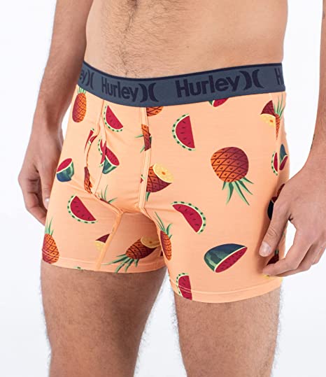 Load image into Gallery viewer, Hurley Supersoft Printed Boxer Nectarine MMU0000040-H808
