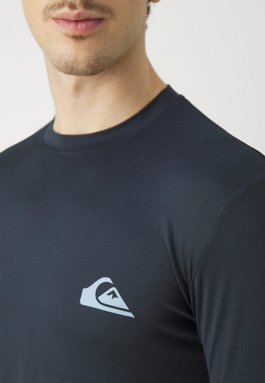 Quiksilver Men's Everyday Surf Long Sleeve UPF50 Lycra T-Shirt Dark Navy AQYWR03136-KTP0