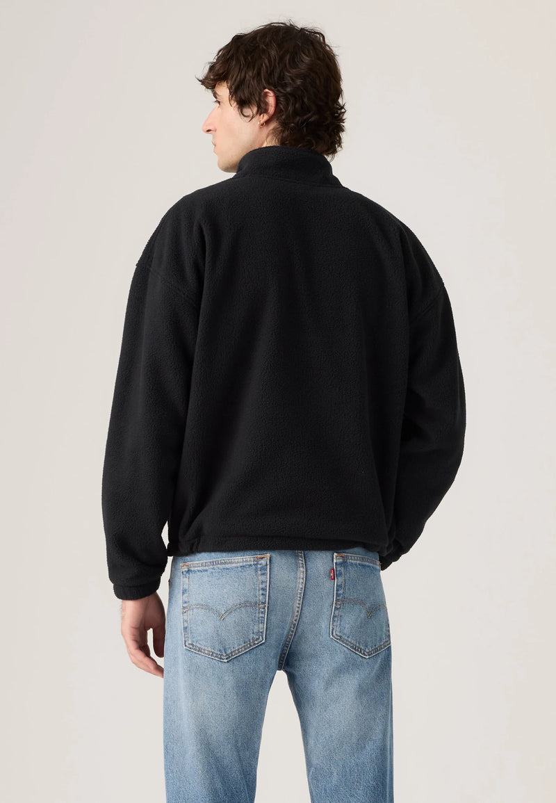 Load image into Gallery viewer, Levi's Men's Redwood Half Zip Fleece Black 00844M0000
