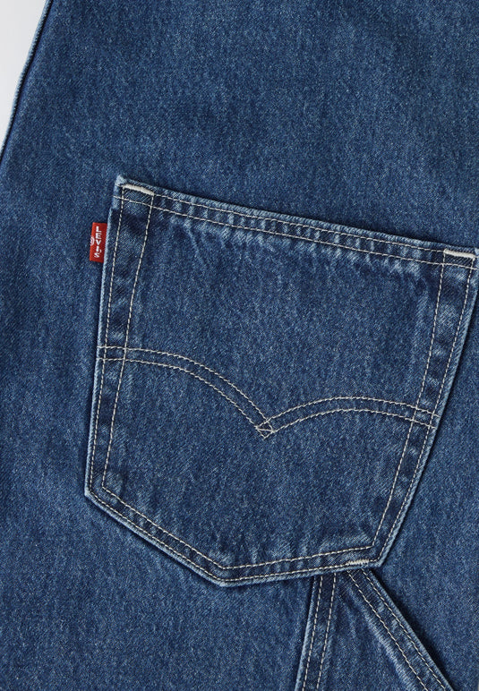 Levi's Men's Loose Overalls Jumpsuit Medium Wash 0057W0011