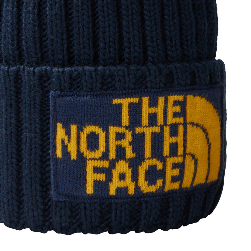 Load image into Gallery viewer, The North Face Unisex Heritage Ski Tuke Beanie Summit Navy-Summit Gold NF0A7WJOH7I
