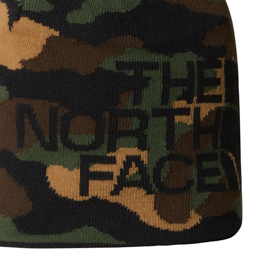 The North Face Unisex Reversible Highline Beanie TNF Camo Print - TNF Black NF0A7WLA5IV