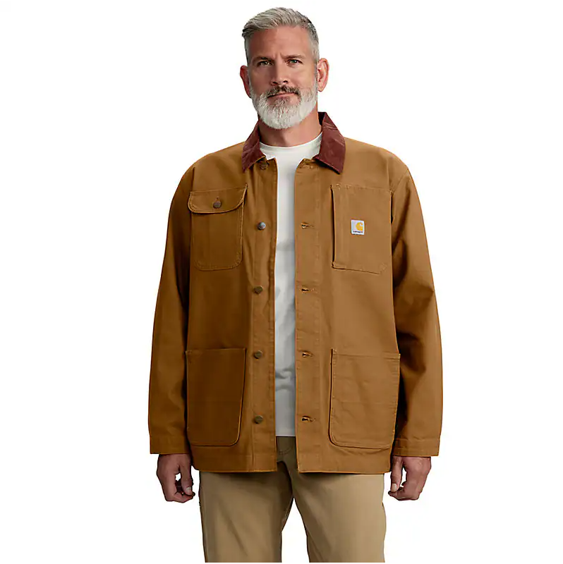 Load image into Gallery viewer, Carhartt Men's Rugged Flex® Duck Loose Fit Chore Coat Jacket Brown 106675-BRN
