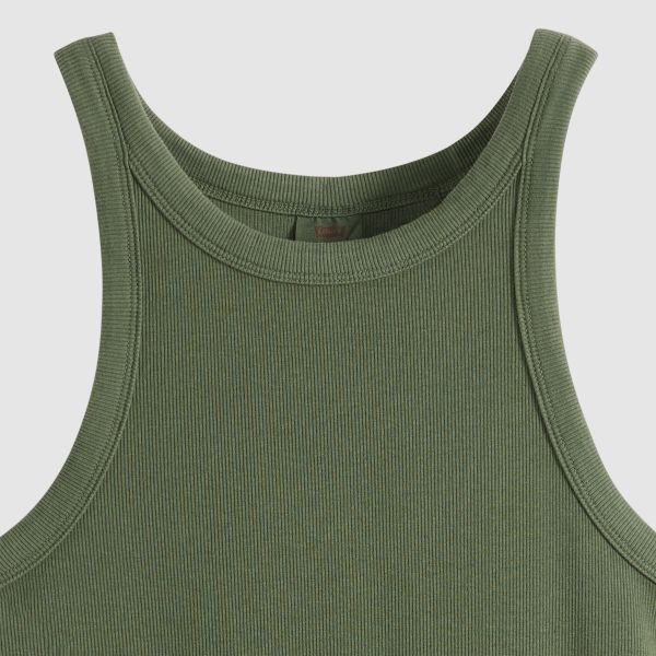 Load image into Gallery viewer, Levi's Women's Essential Racer Tank Top Green A33810034
