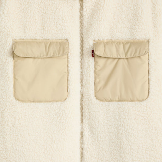 Levi's Men's Campo Sherpa Jacket Fleece Oatmeal - Beige 007SH0002