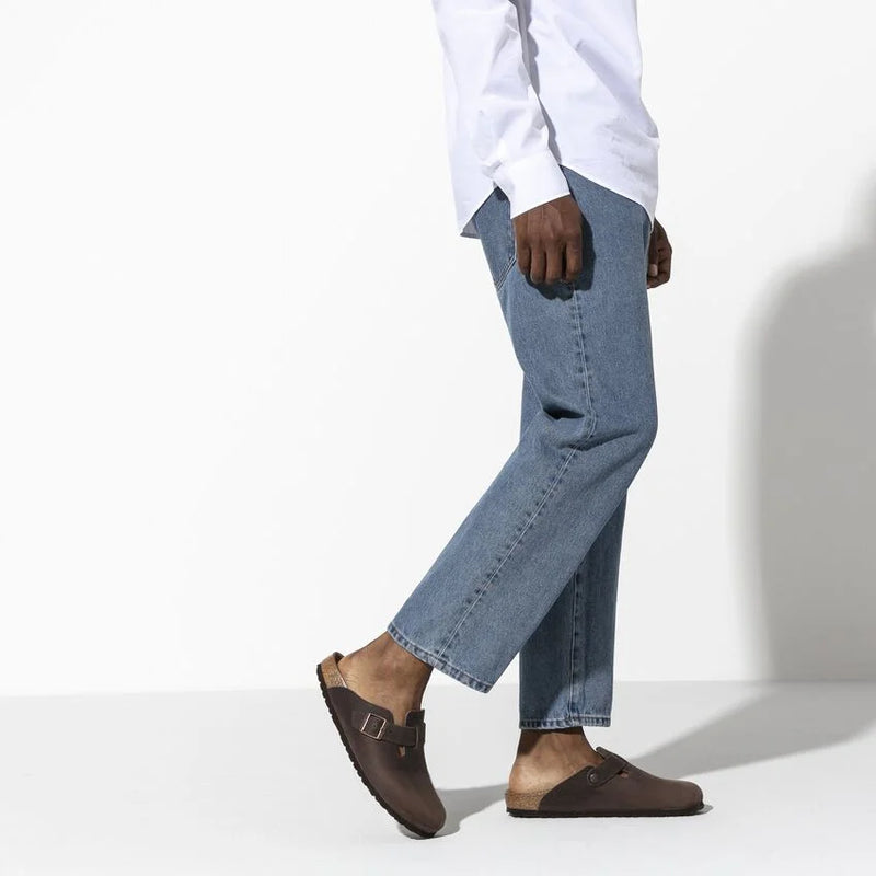 Load image into Gallery viewer, Birkenstock Men&#39;s Boston Natural Leather Oiled Habana 0860131
