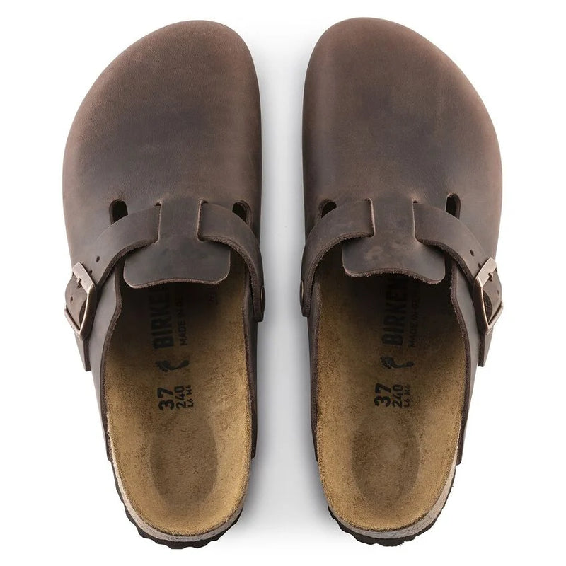 Load image into Gallery viewer, Birkenstock Men&#39;s Boston Natural Leather Oiled Habana 0860131
