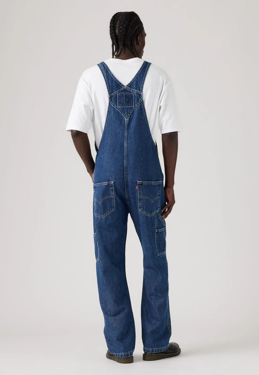 Levi's Men's Loose Overalls Jumpsuit Medium Wash 0057W0011