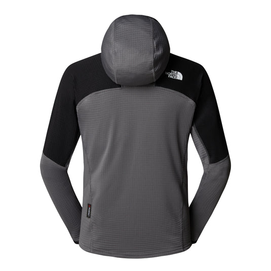 The North Face Men's Stormgap Power Grid Hooded Fleece Smoked Pearl/TNF Black NF0A87J7RPI