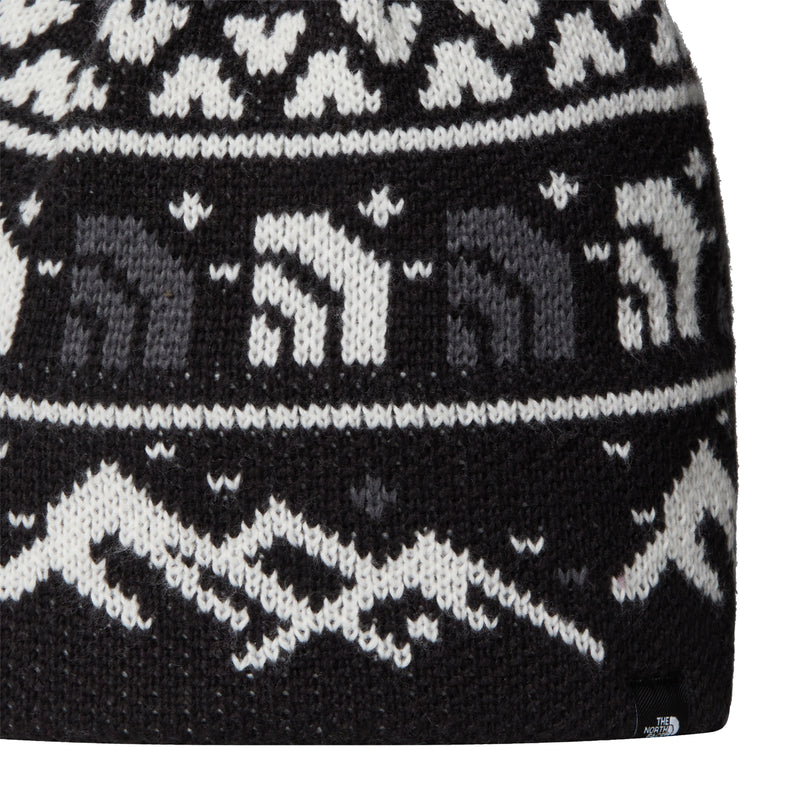 Load image into Gallery viewer, The North Face Unisex Cabin Ski Tuke Beanie TNF Black Jacquard-Pom NF0A8CH0HNF
