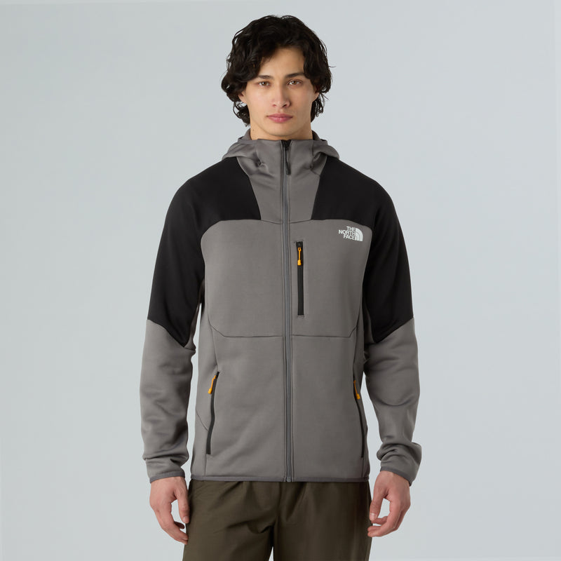 Load image into Gallery viewer, The North Face Men&#39;s Meteora Full-Zip Fleece Smoked Pearl/TNF Black NF0A8E1KRPI
