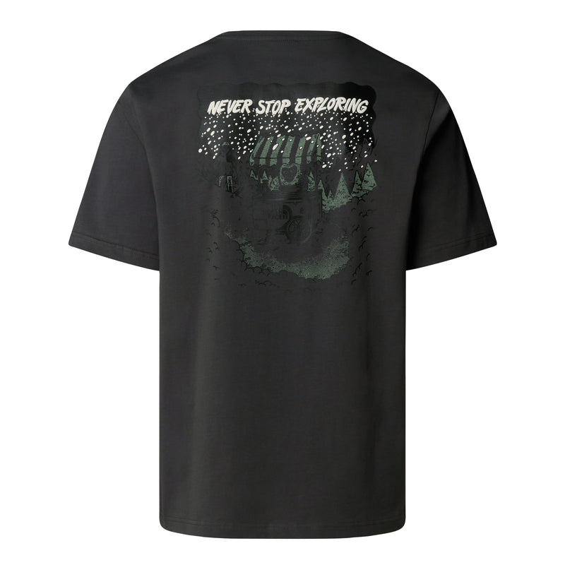 Load image into Gallery viewer, The North Face Unisex Powder Days Relaxed Graphic T-Shirt Asphalt Grey NF0A8E4D0C5
