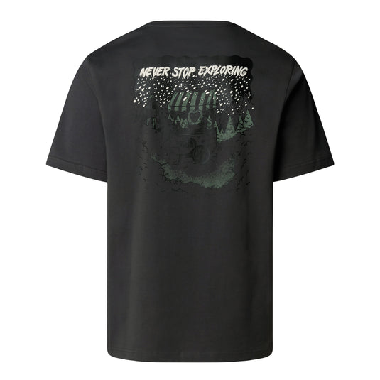 The North Face Unisex Powder Days Relaxed Graphic T-Shirt Asphalt Grey NF0A8E4D0C5