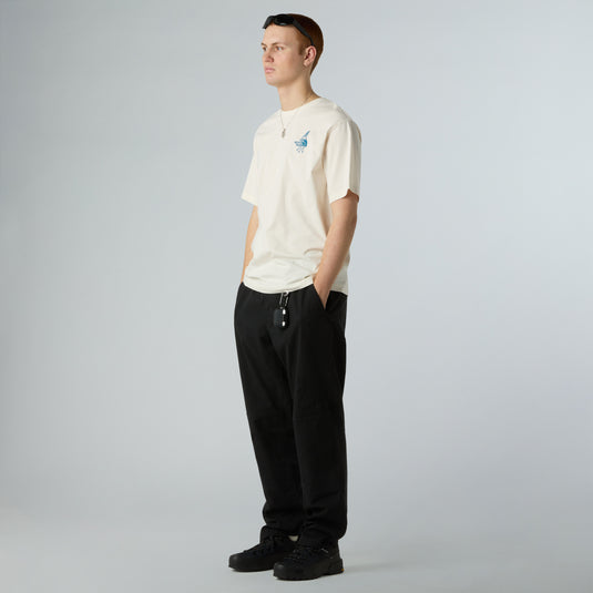 The North Face Unisex Powder Days Relaxed Graphic T-Shirt White Dune NF0A8E4DQLI