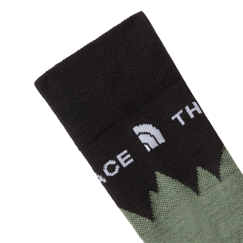 Load image into Gallery viewer, The North Face Unisex Mountain Resort Ski Socks Slate Moss/TNF Black NF0A8EGRD5N
