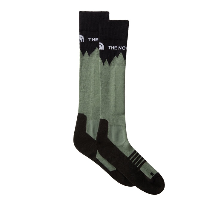 The North Face Unisex Mountain Resort Ski Socks Slate Moss/TNF Black NF0A8EGRD5N