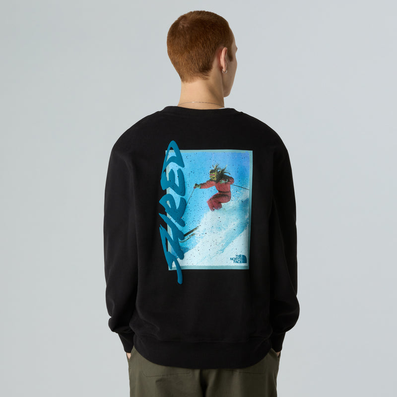 Load image into Gallery viewer, The North Face Unisex NSE Slopes Relaxed Sweatshirt TNF Black NF0A8EU5JK3
