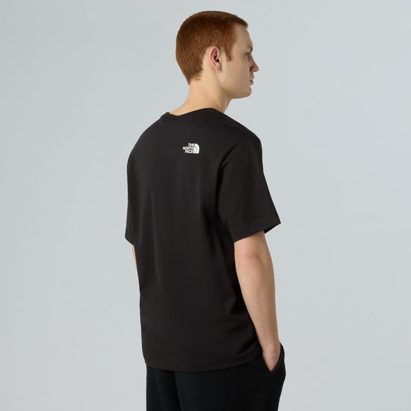 Load image into Gallery viewer, The North Face Unisex Icon Mountain Jacket Relaxed T-Shirt TNF Black NF0A8EU7JK3

