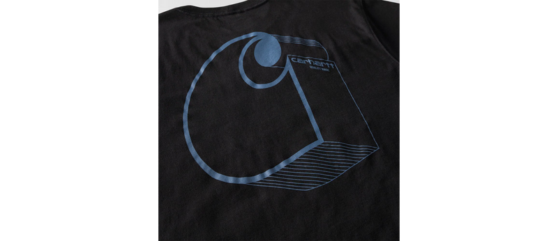 Load image into Gallery viewer, Carhartt Men's Irvine Relaxed 3D Logo T-Shirt Black 107319-N04
