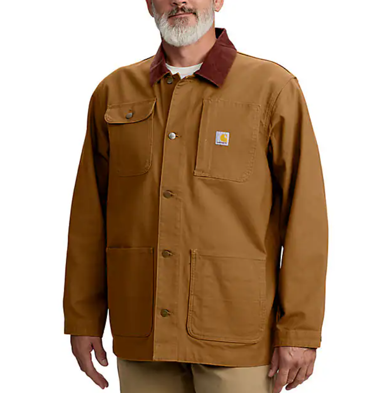 Load image into Gallery viewer, Carhartt Men's Rugged Flex® Duck Loose Fit Chore Coat Jacket Brown 106675-BRN
