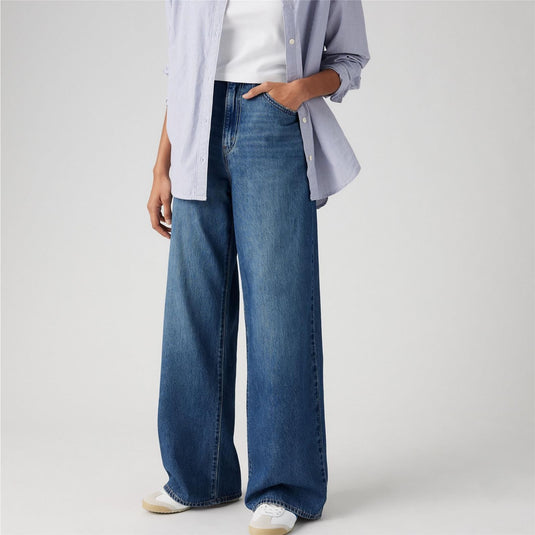 Levi's Women's Cinch Baggy Jeans Chasing Dreams Med Indigo 001UP0002