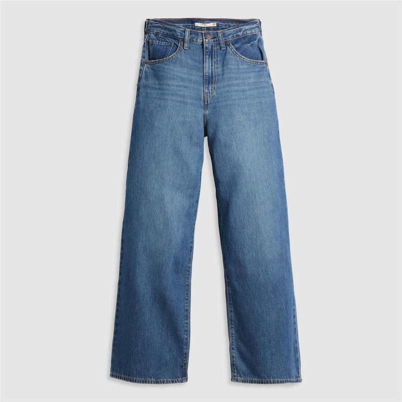 Load image into Gallery viewer, Levi's Women's Cinch Baggy Jeans Chasing Dreams Med Indigo 001UP0002
