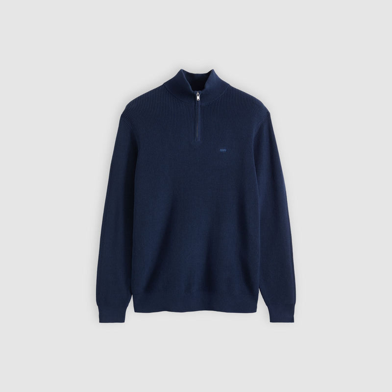 Load image into Gallery viewer, Levi's Men's Housemark Quarter Zip Sweater Naval Academy Rib 0058U0000

