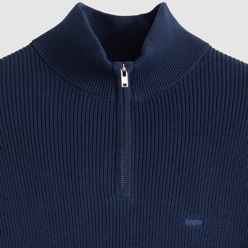 Load image into Gallery viewer, Levi's Men's Housemark Quarter Zip Sweater Naval Academy Rib 0058U0000
