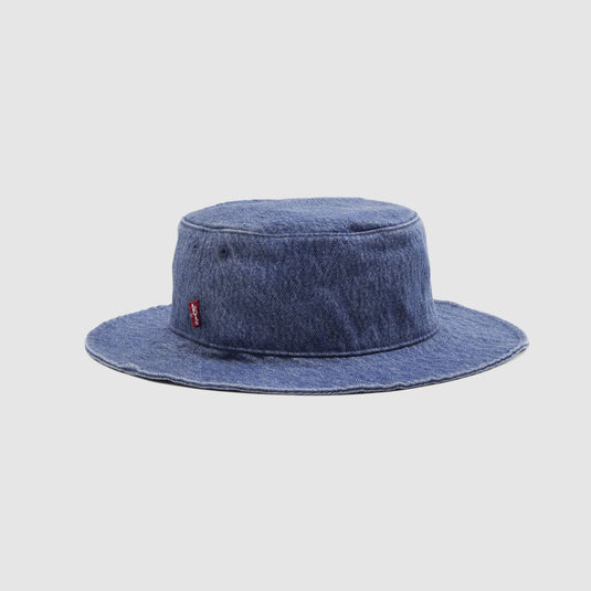 Levi's Men's Bay Drawstring Bucket Hat Ocean Indigo Wash 005CP0002