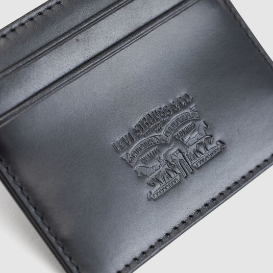 Levi's Men's Leather Card Case Caviar 005H10001
