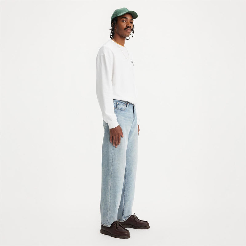 Load image into Gallery viewer, Levi's 568 Loose Straight Carpenter Baby Blue Essential S558490086
