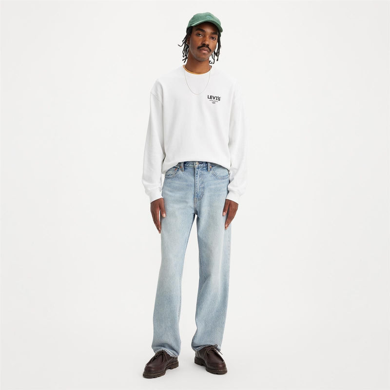 Load image into Gallery viewer, Levi's 568 Loose Straight Carpenter Baby Blue Essential S558490086
