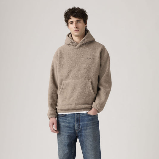 Levi's Men's Cozy Up Sherpa Hoodie Fungi A10340028