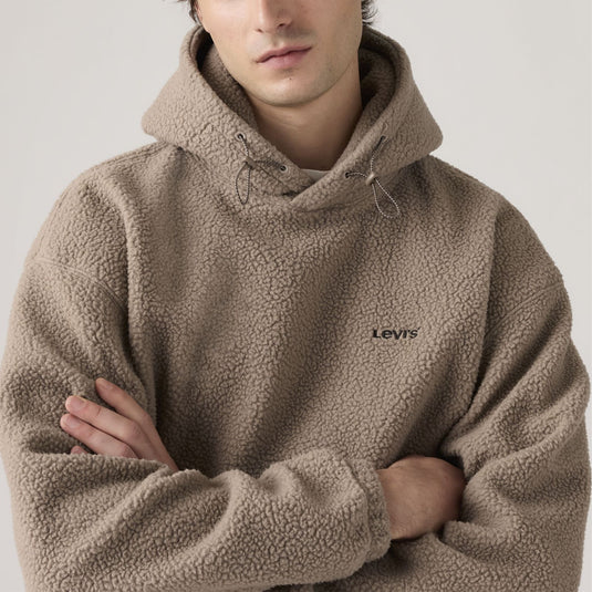 Levi's Men's Cozy Up Sherpa Hoodie Fungi A10340028