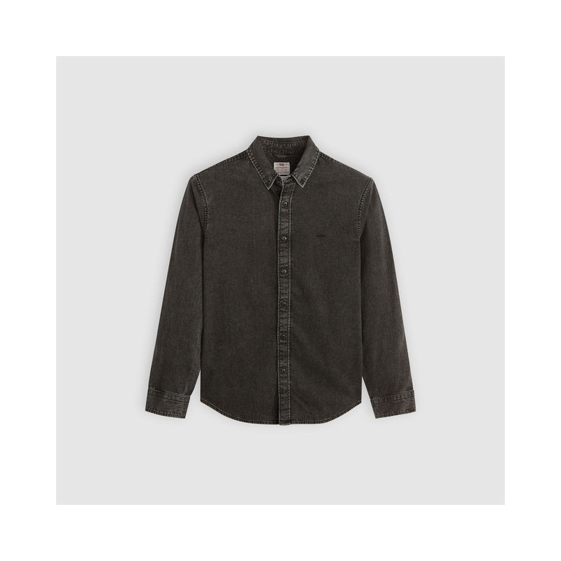 Load image into Gallery viewer, Levi's Men's Authentic Button Down Long Sleeve Shirt Gizmo Washed Black A72100038
