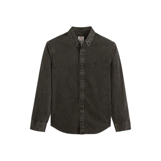 Levi's Men's Authentic Button Down Long Sleeve Shirt Gizmo Washed Black A72100038