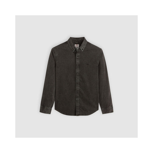 Levi's Men's Authentic Button Down Long Sleeve Shirt Gizmo Washed Black A72100038